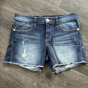 Denim Distressed Shorts